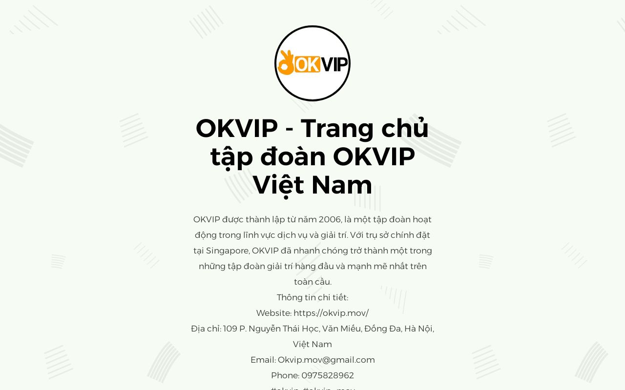 OKVIP Group Experience new entertainment with OKVIP